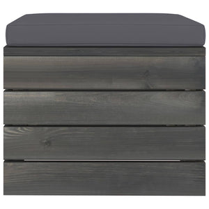 Set Divani da Giardino su Pallet 2 pz con Cuscini Massello Pino cod mxl 45052