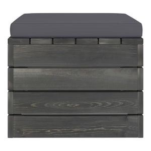 Set Divani da Giardino su Pallet 2 pz con Cuscini Massello Pino cod mxl 45052