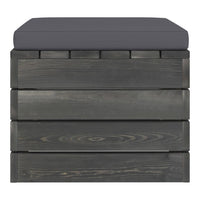 Set Divani da Giardino su Pallet 2 pz con Cuscini Massello Pino 3061671