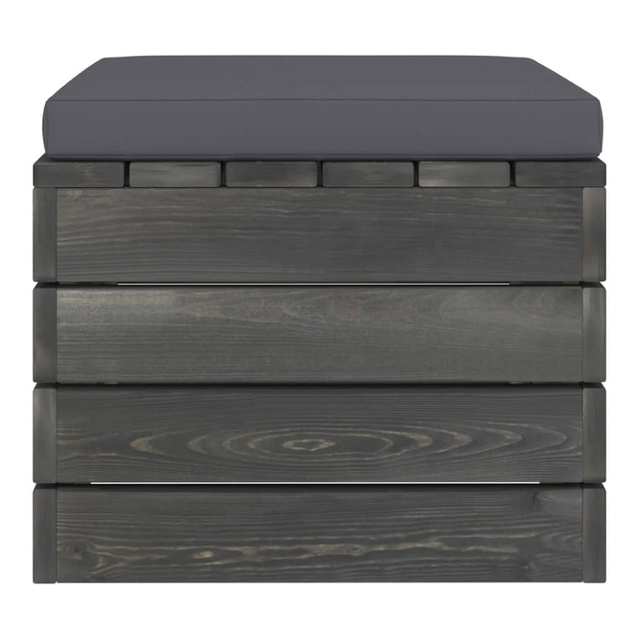 Set Divani da Giardino su Pallet 2 pz con Cuscini Massello Pino 3061671