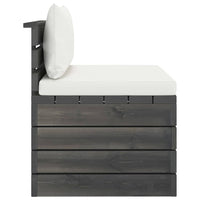 Set Divani da Giardino su Pallet 2 pz con Cuscini Massello Pino 3061673