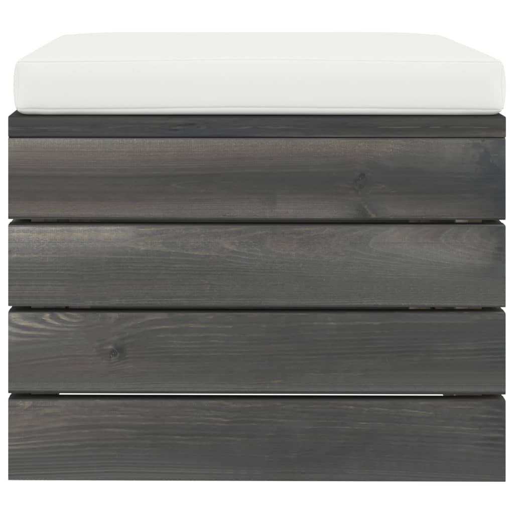 Set Divani da Giardino su Pallet 2 pz con Cuscini Massello Pino 3061673