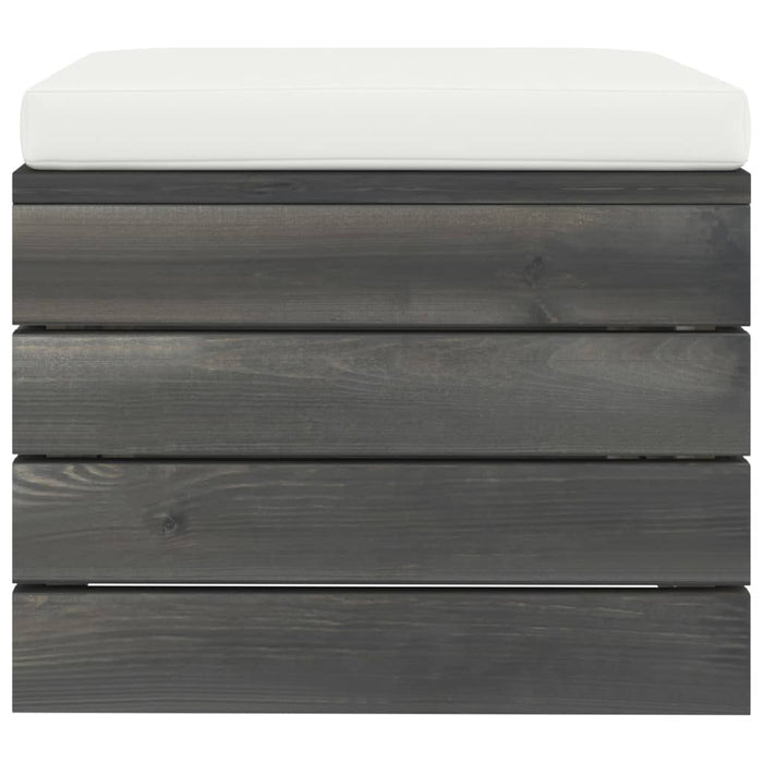 Set Divani da Giardino su Pallet 2 pz con Cuscini Massello Pino 3061673