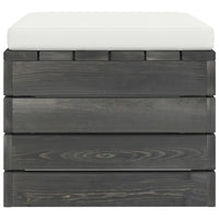 Set Divani da Giardino su Pallet 2 pz con Cuscini Massello Pino cod mxl 42377