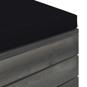 Pouf da Giardino su Pallet con Cuscino in Legno di Pino 3061702