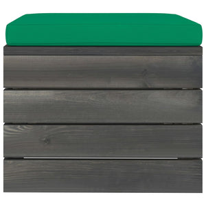 Pouf da Giardino su Pallet 2 pz con Cuscini in Massello di Pino cod mxl 74519