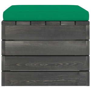 Pouf da Giardino su Pallet 2 pz con Cuscini in Massello di Pino cod mxl 74519