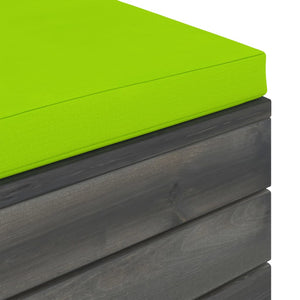 Pouf da Giardino su Pallet 2 pz con Cuscini in Massello di Pino cod mxl 72342