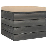 Set Divani da Giardino su Pallet 6 pz con Cuscini Massello Pino cod mxl 34680