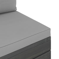 Set Divani da Giardino su Pallet 6 pz con Cuscini Massello Pino 3061948