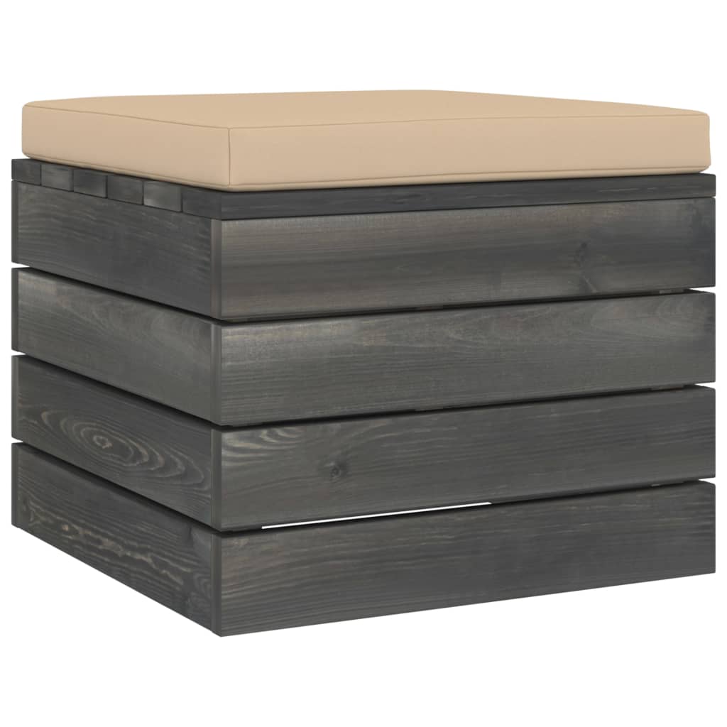 Set Divani da Giardino su Pallet 8 pz con Cuscini Massello Pino 3062022