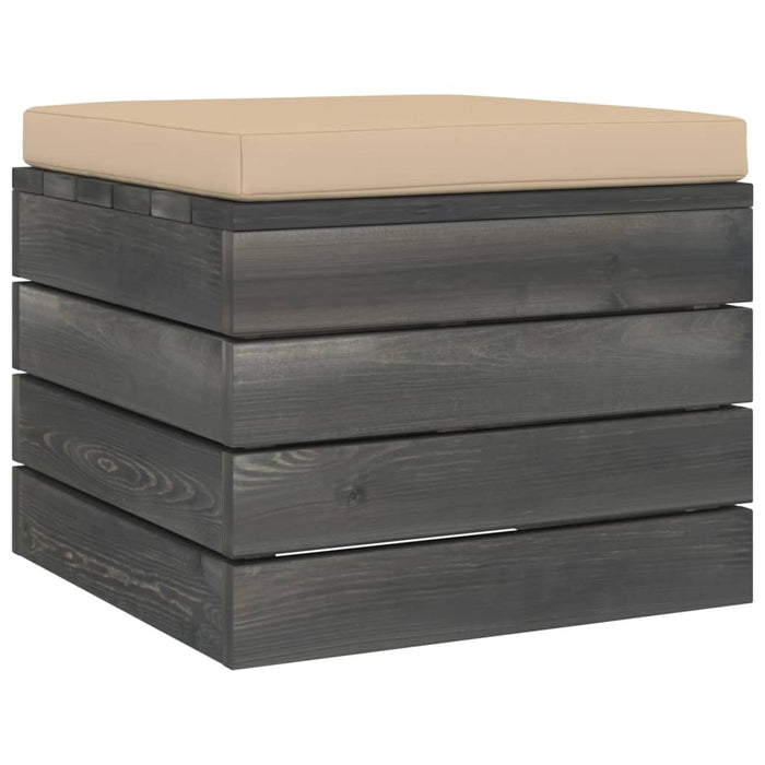 Set Divani da Giardino su Pallet 8 pz con Cuscini Massello Pino 3062022