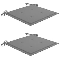 Sedie Batavia 2 pz con Cuscini Grigi in Massello di Teak cod mxl 6128
