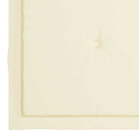 Sedie da Giardino con Cuscini Crema 4 pz Massello di Teak 3062570