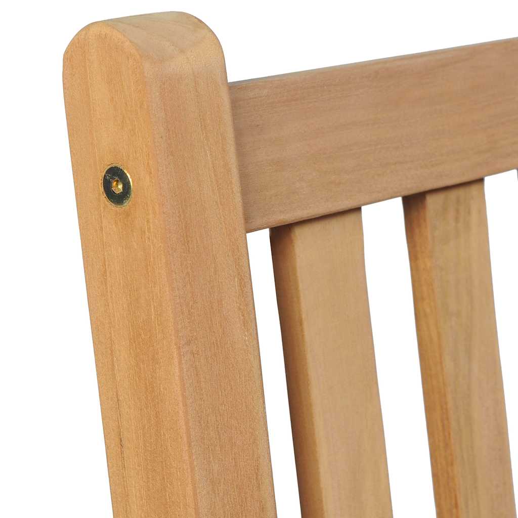 Sedie da Giardino 2 pz con Cuscini Neri Massello di Teak 3062737