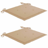 Sedia a Dondolo con Cuscino Beige in Massello di Teak cod mxl 67113