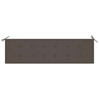 vidaXL Panca da Giardino con Cuscino Talpa 175 cm in Legno di Teak