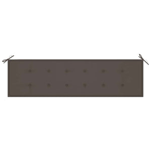 vidaXL Panca da Giardino con Cuscino Talpa 175 cm in Legno di Teak