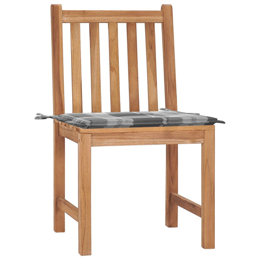 Sedie da Giardino 2 pz con Cuscini in Legno Massello di Teak 3062930