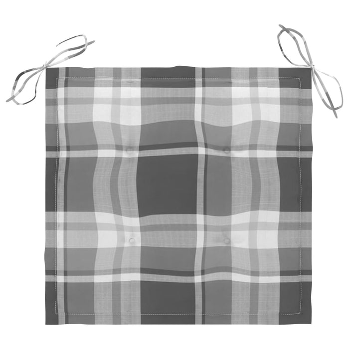 Sedie da Giardino 2 pz con Cuscini in Legno Massello di Teak