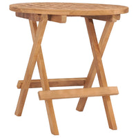 Set da Pranzo Giardino Pieghevole 3 pz Cuscino Massello di Teak 3063186