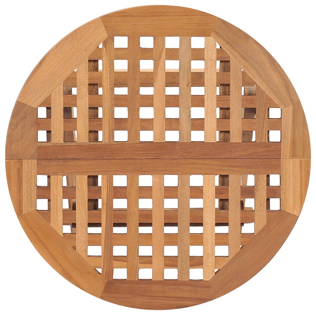 Set da Pranzo Giardino Pieghevole 3 pz Cuscino Massello di Teak 3063190