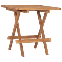 Set da Pranzo Giardino Pieghevole 3 pz Cuscino Massello di Teak 3063214