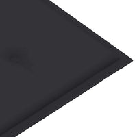 Panchina da Giardino Impilabile e Cuscino 128,5cm Teak Massello