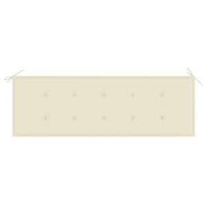 Panca da giardino per esterni mobili da giardino impilabile terrazza e cuscino 159 cm in legno massello di teak 02_0011691