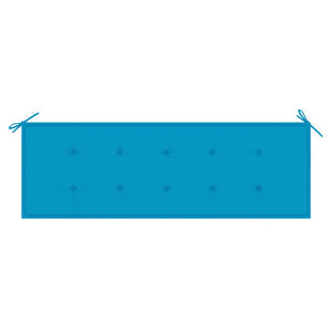 Panchina da Giardino Impilabile con Cuscino 159cm Teak Massello 3063310