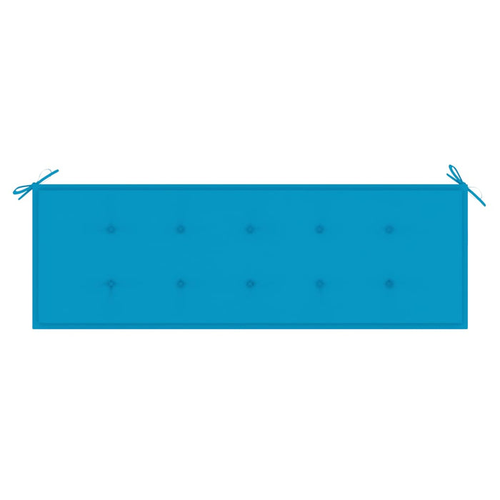 Panchina da Giardino Impilabile con Cuscino 159cm Teak Massello cod mxl 45618