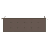 Panchina da Giardino Impilabile con Cuscino 159cm Teak Massello 3063314