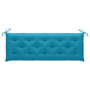 Panchina da Giardino Impilabile e Cuscino 159cm Teak Massello 3063325