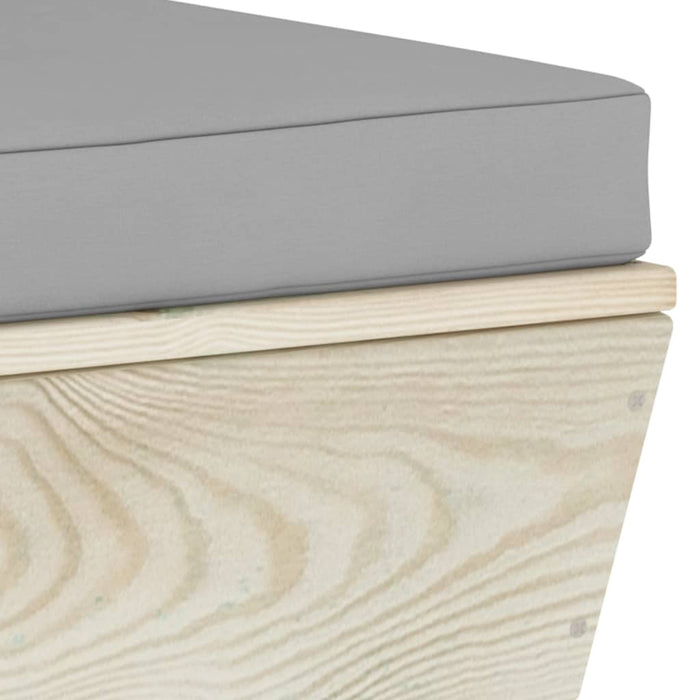 Divano da Giardino a 2 Posti su Pallet con Cuscini Legno Abete 3063385