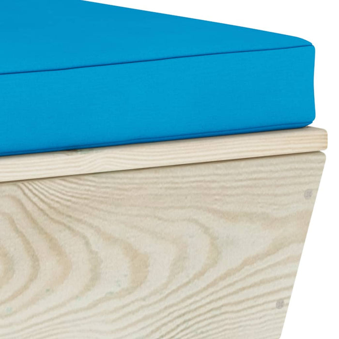 Divano da Giardino a 2 Posti su Pallet con Cuscini Legno Abete 3063388