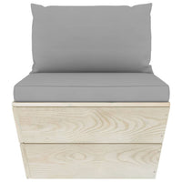 Set Divani da Giardino su Pallet 3 pz con Cuscini Legno Abete cod mxl 42005