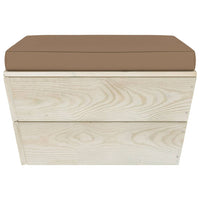 Set Divani da Giardino su Pallet 7 pz con Cuscini Legno Abete 3063584