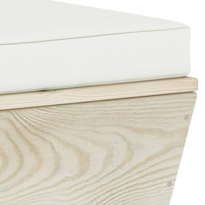 Set Divani da Giardino su Pallet 8 pz con Cuscini Legno Abete 3063638