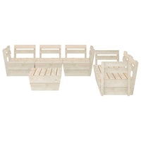 Mobili da giardino mobili da esterno set di mobili su pallet 6 pezzi in legno di abete impregnato 02_0018457