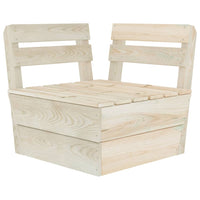 Set Divani da Giardino su Pallet 6 pz in Legno Abete Impregnato 3063719