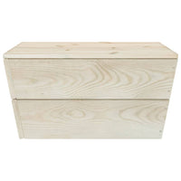 Mobili da giardino mobili da esterno set di mobili su pallet 11 pezzi in legno di abete rosso impregnato 02_0018347