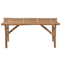 Panca da Giardino Pieghevole con Cuscino 118 cm in BambÃ¹cod mxl 96507