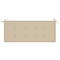 Panca da Giardino con Cuscino 120 cm in BambÃ¹