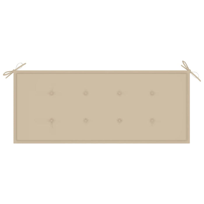 Panca da Giardino con Cuscino 120 cm in BambÃ¹