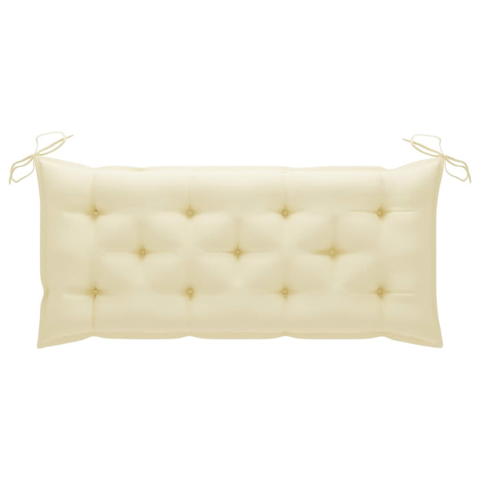 Panca da Giardino con Cuscino 120 cm in Bambù 3063893