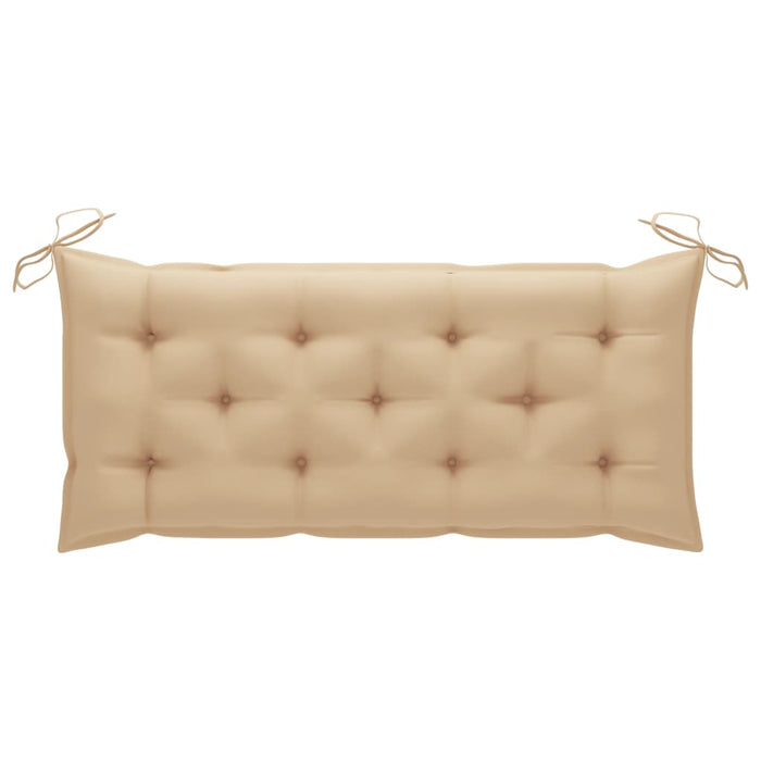 Panchina da Giardino con Cuscino 120 cm in Bambù 3063894