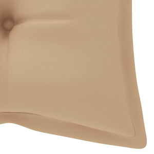 Panchina da Giardino con Cuscino 120 cm in Bambù 3063894