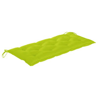 Panca da Giardino con Cuscino 120 cm in Bambù 3063902