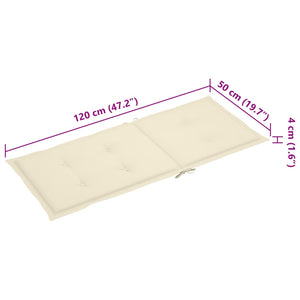 Sedia a Dondolo con Cuscino in Bambù 3063905