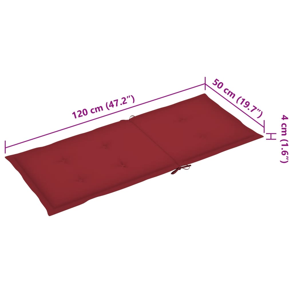 Sedia a Dondolo con Cuscino in Bambù 3063912